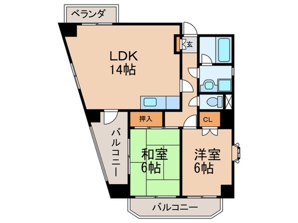 ＦｉｘＳｕｎＡｇｅ名東の物件間取画像